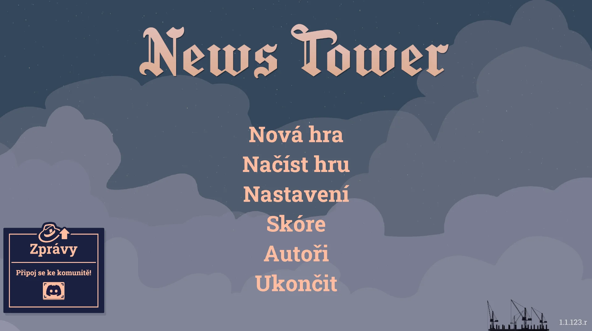 Ukázka českého překladu hry News Tower