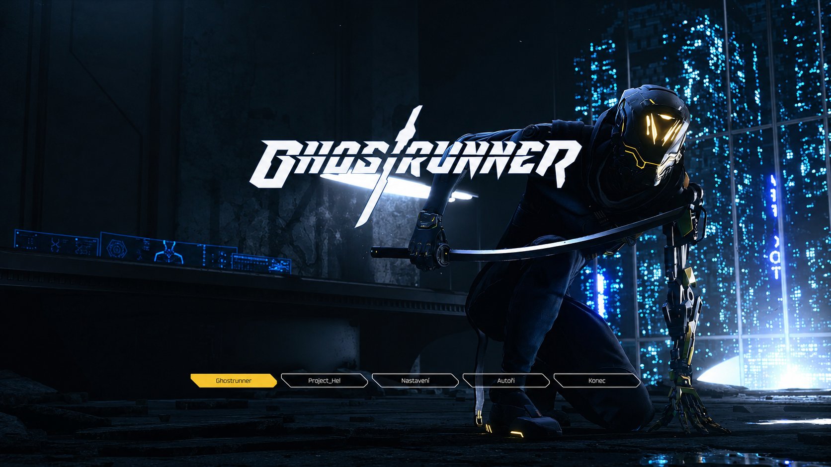 Ukázka českého překladu hry Ghostrunner